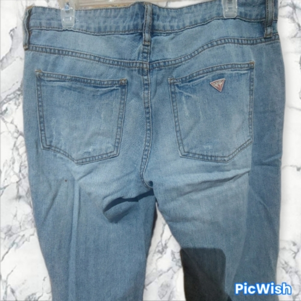 Straight Leg Ripped Jeans - Picture 2 of 6